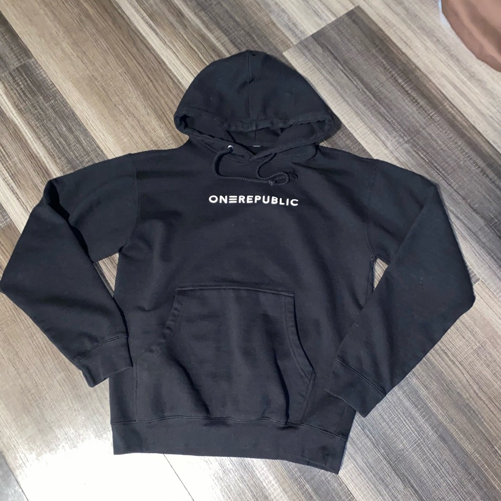 One Republic men's  Black Graphic Hoodie - Picture 6 of 8